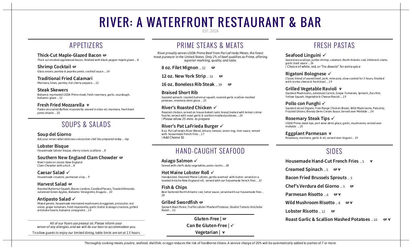 Dinner River A Waterfront Restaurant Bar